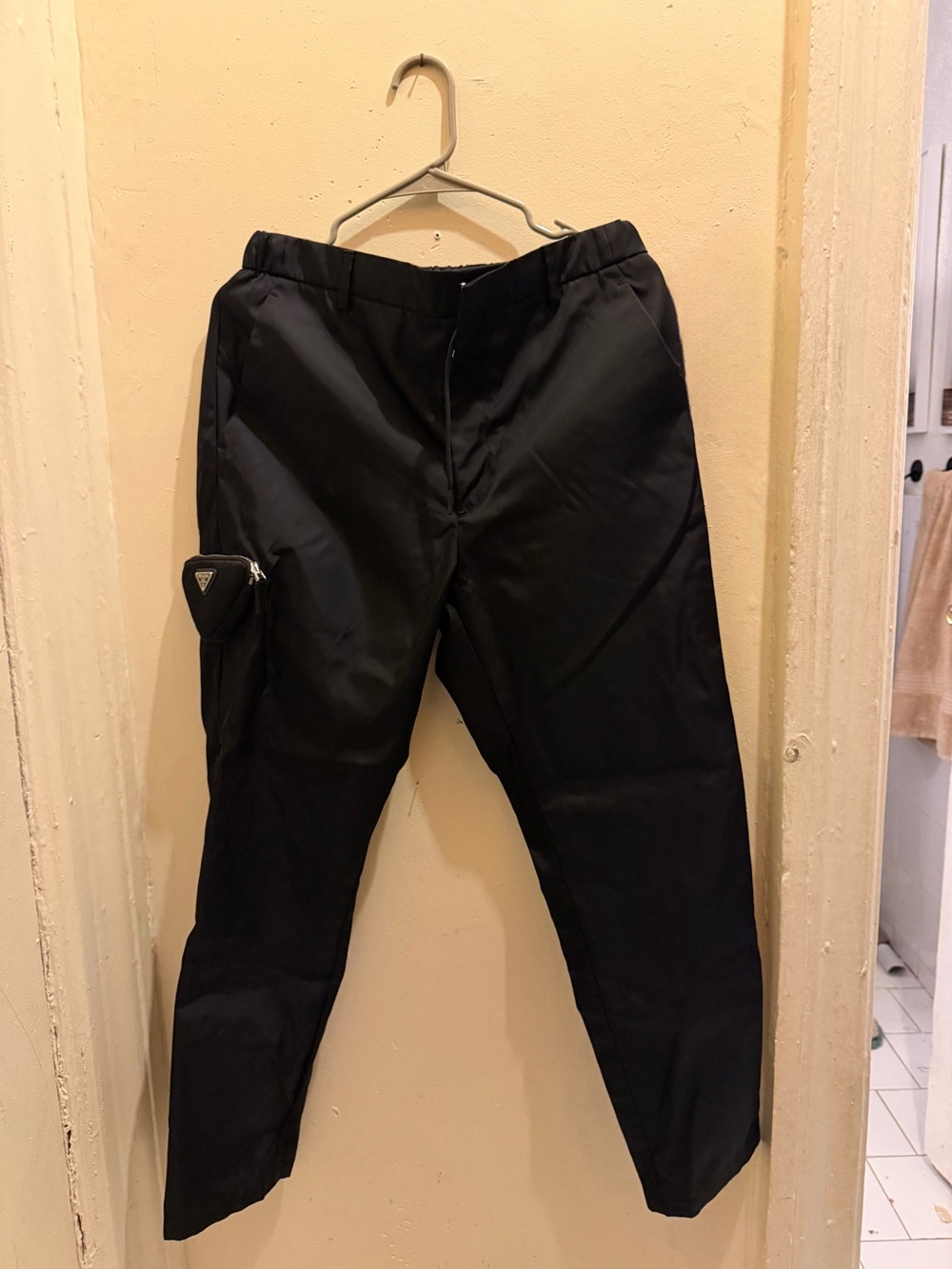Prada Black Cargo with 3D pouch pocket